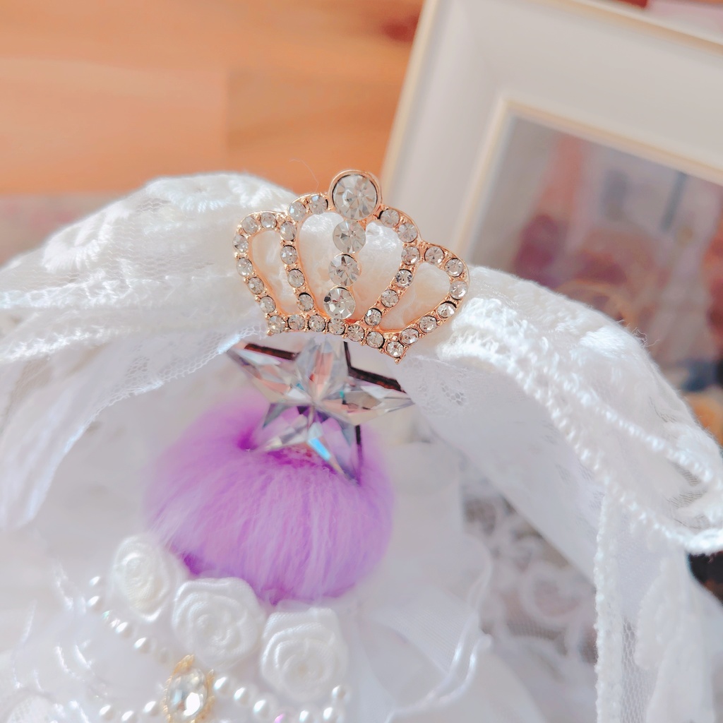 №B04-07 ティアラヴェール ウェディング ロングチュール ドレス 16cm ぬい服