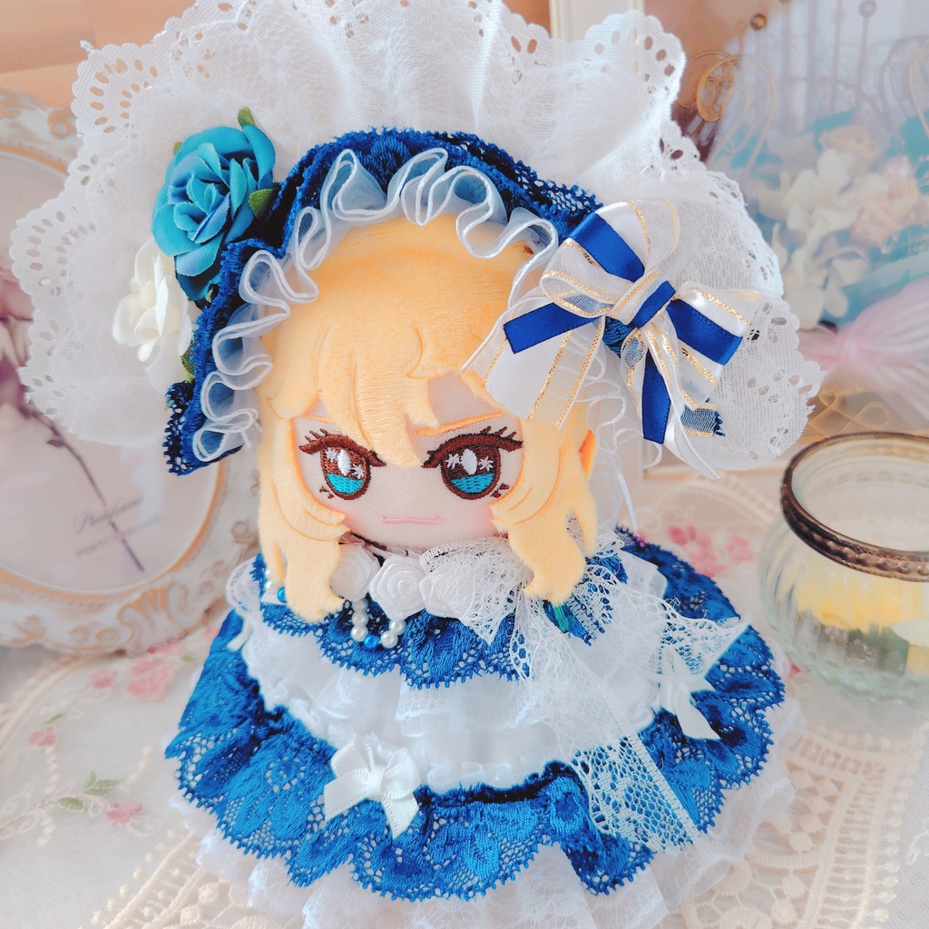 №B05-12 ハーフボンネット ダークブルー ドレス いつぬい ぬい服