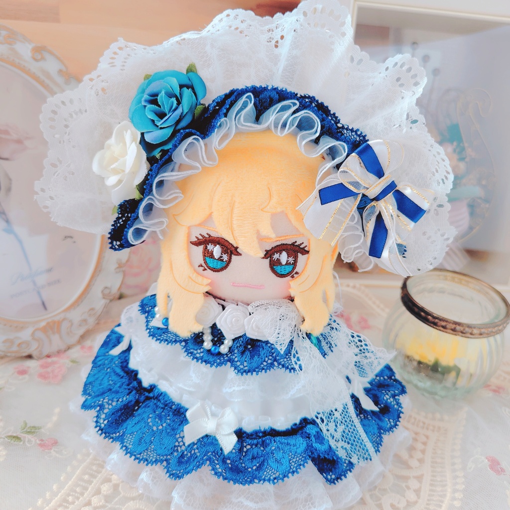 №B05-12 ハーフボンネット ダークブルー ドレス いつぬい ぬい服