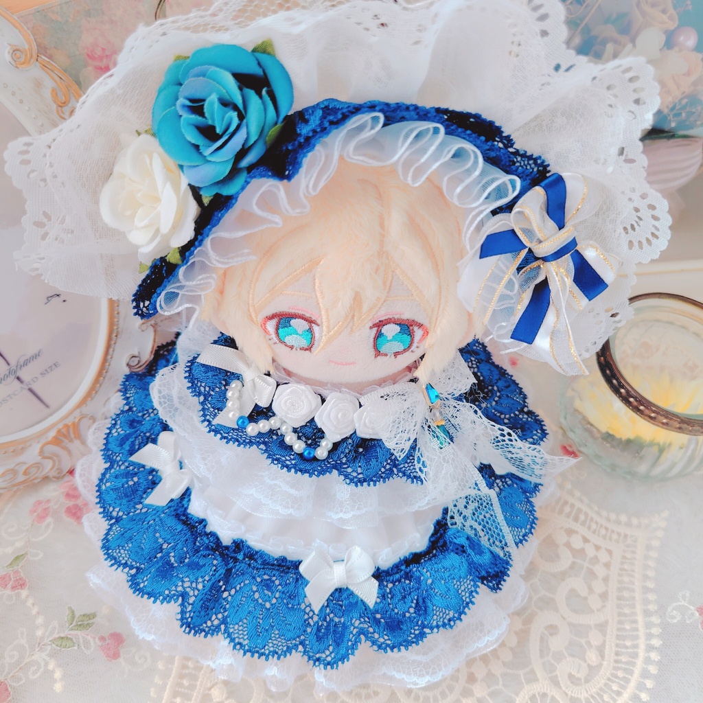 №B05-12 ハーフボンネット ダークブルー ドレス いつぬい ぬい服