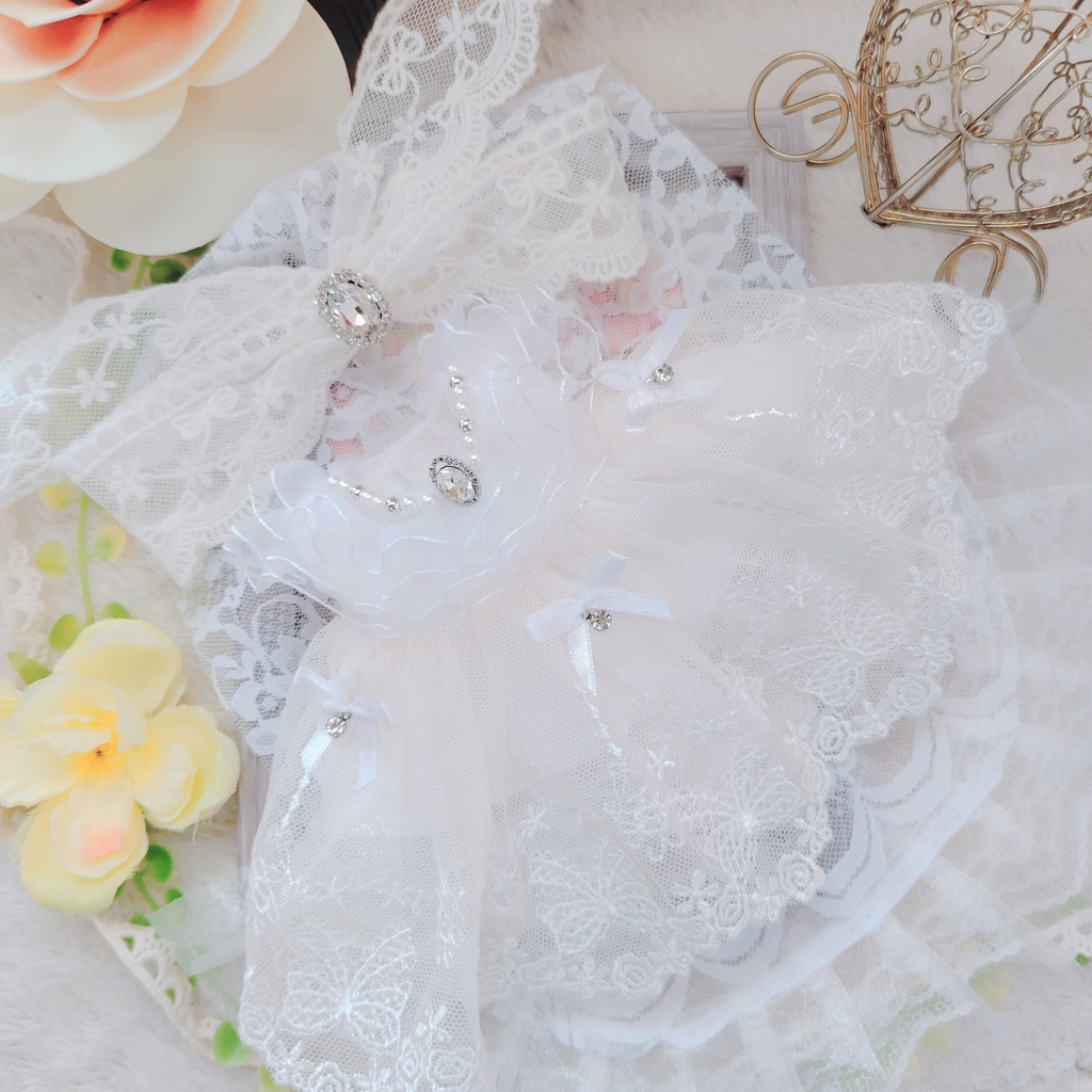 №B06-13 ロングヴェール ウェディング ドレス いつぬい ぬい服