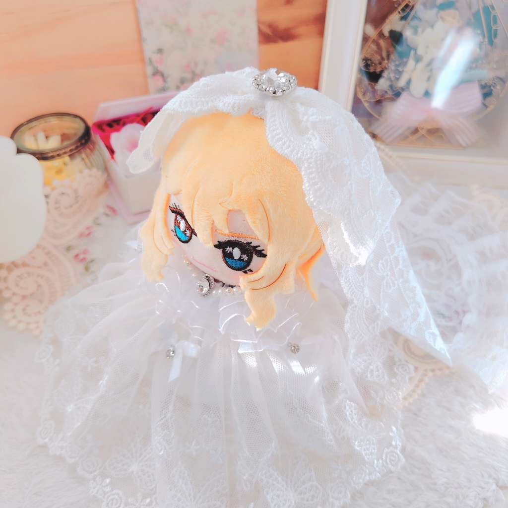 №B06-13 ロングヴェール ウェディング ドレス いつぬい ぬい服