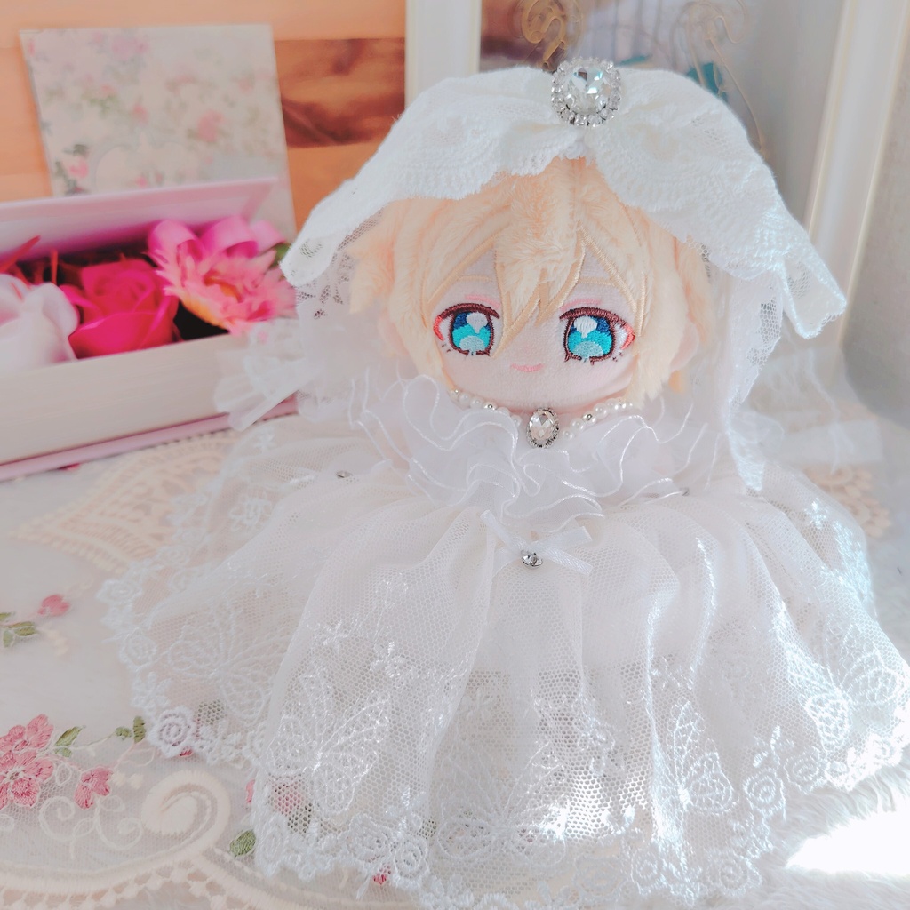 №B06-13 ロングヴェール ウェディング ドレス いつぬい ぬい服