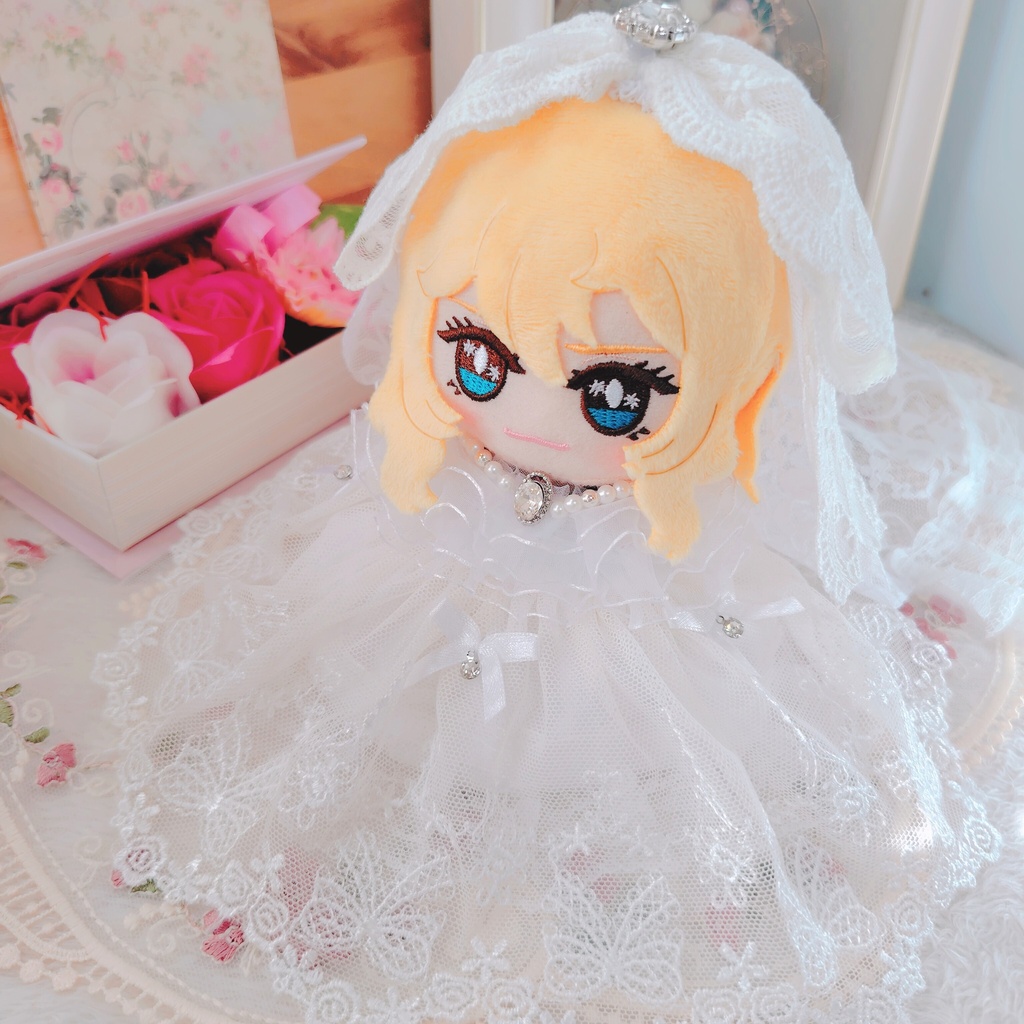 №B06-13 ロングヴェール ウェディング ドレス いつぬい ぬい服