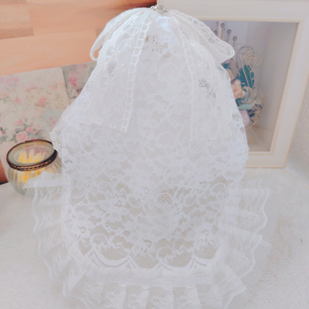 №B06-13 ロングヴェール ウェディング ドレス いつぬい ぬい服