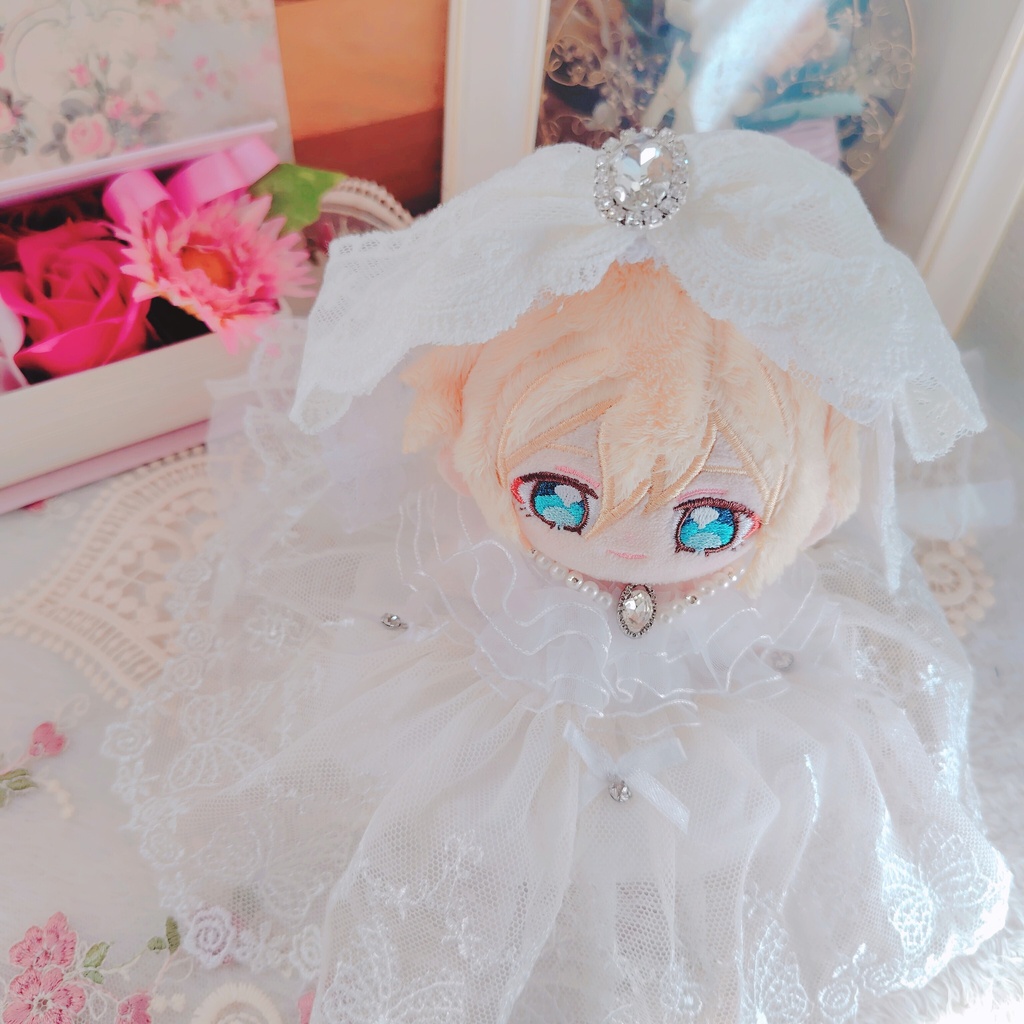 №B06-13 ロングヴェール ウェディング ドレス いつぬい ぬい服