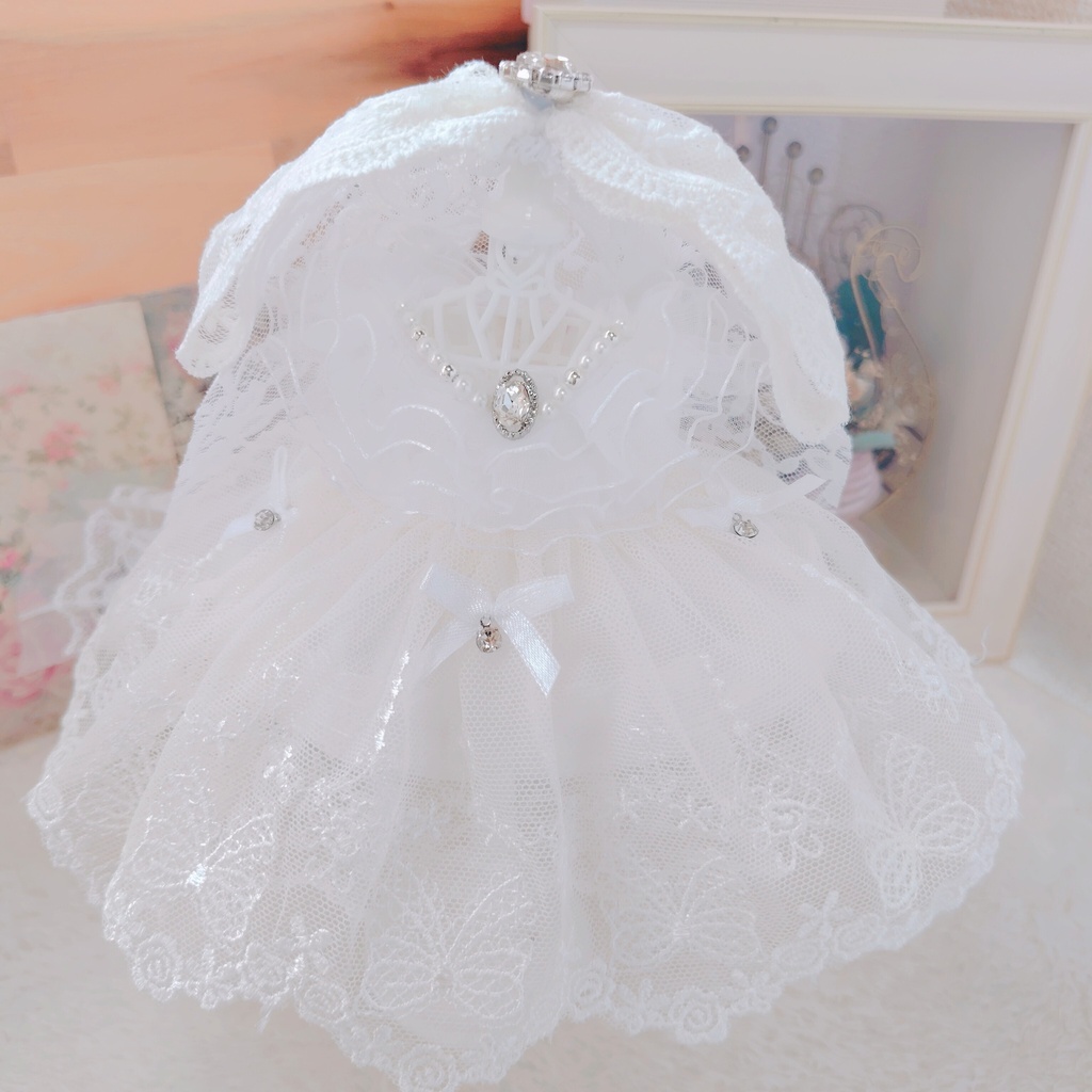 №B06-13 ロングヴェール ウェディング ドレス いつぬい ぬい服