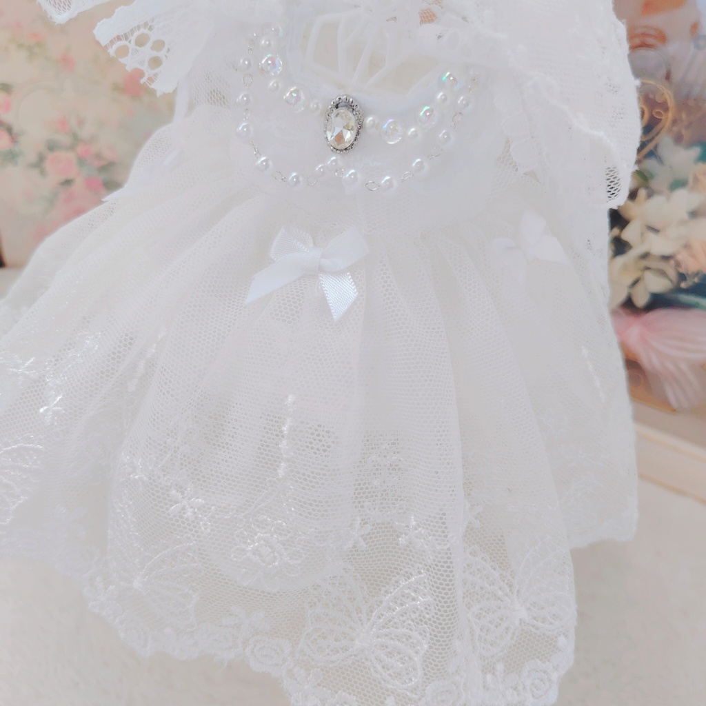 №B06-14ドレス ロングヴェール ウェディング いつぬい ぬい服