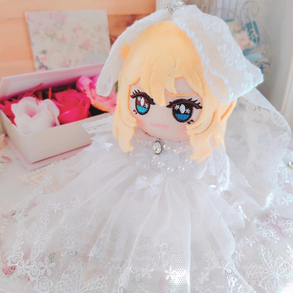 №B06-14ドレス ロングヴェール ウェディング いつぬい ぬい服