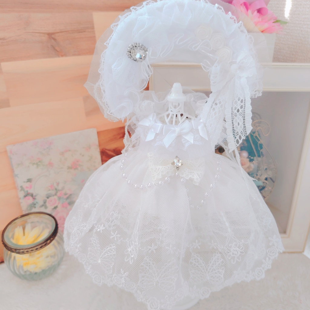 №B06-15 パニエ付き バルーン型ドレス ウェディング ドレス いつぬい ぬい服
