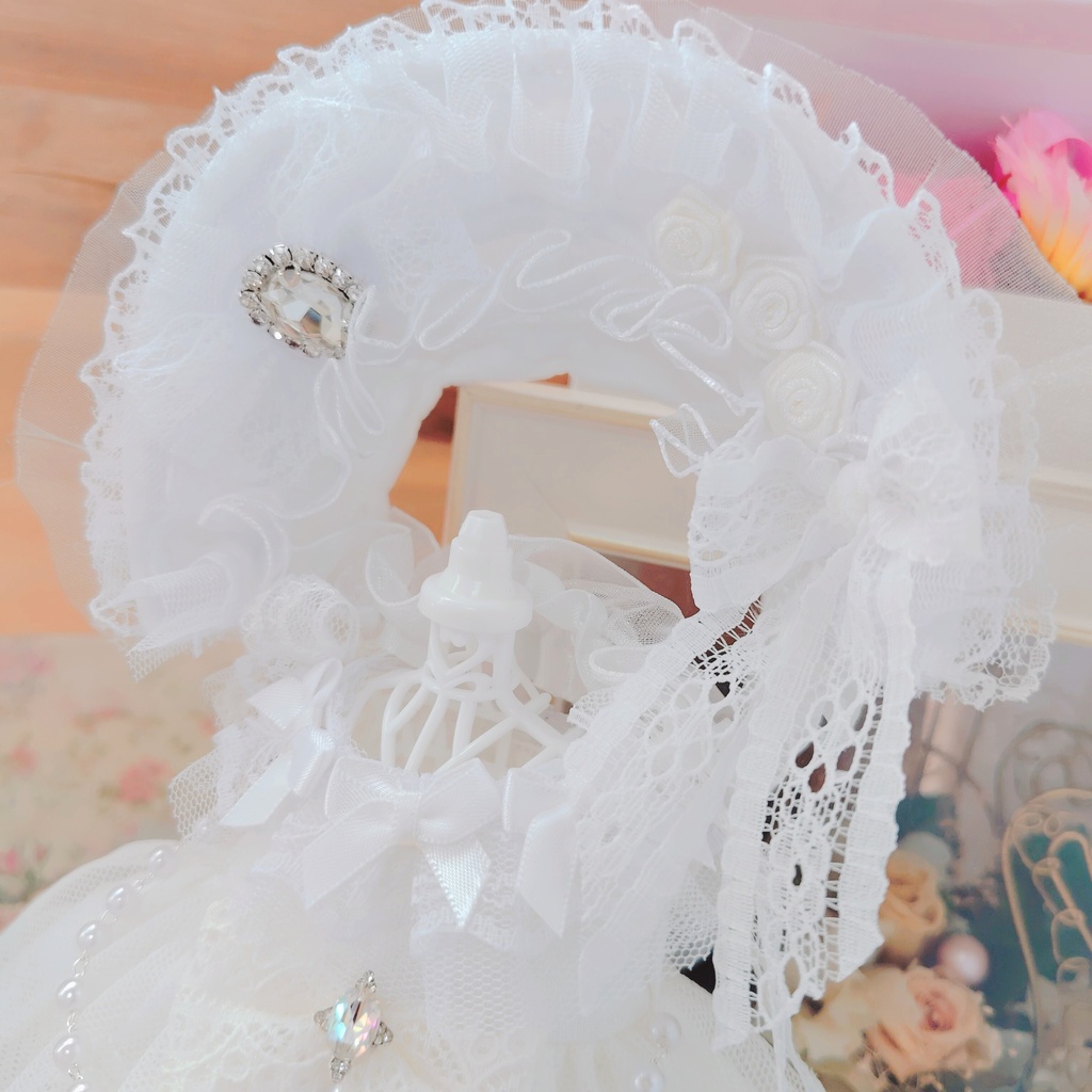 №B06-15 パニエ付き バルーン型ドレス ウェディング ドレス いつぬい ぬい服