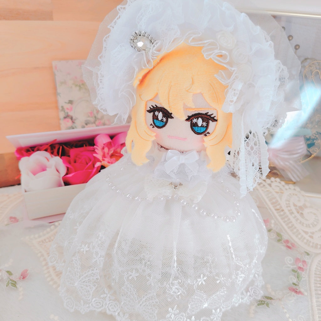 №B06-15 パニエ付き バルーン型ドレス ウェディング ドレス いつぬい ぬい服