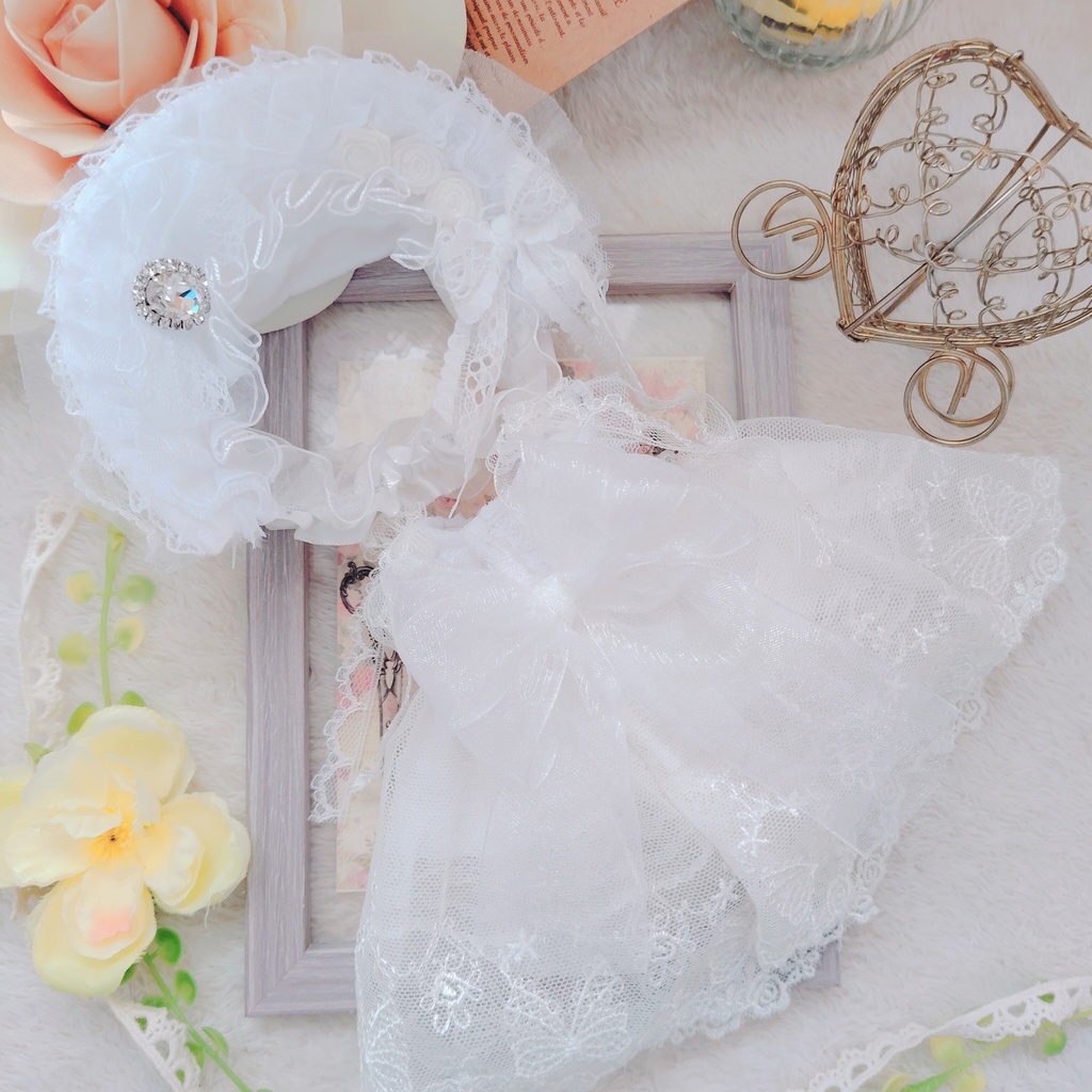 №B06-15 パニエ付き バルーン型ドレス ウェディング ドレス いつぬい ぬい服