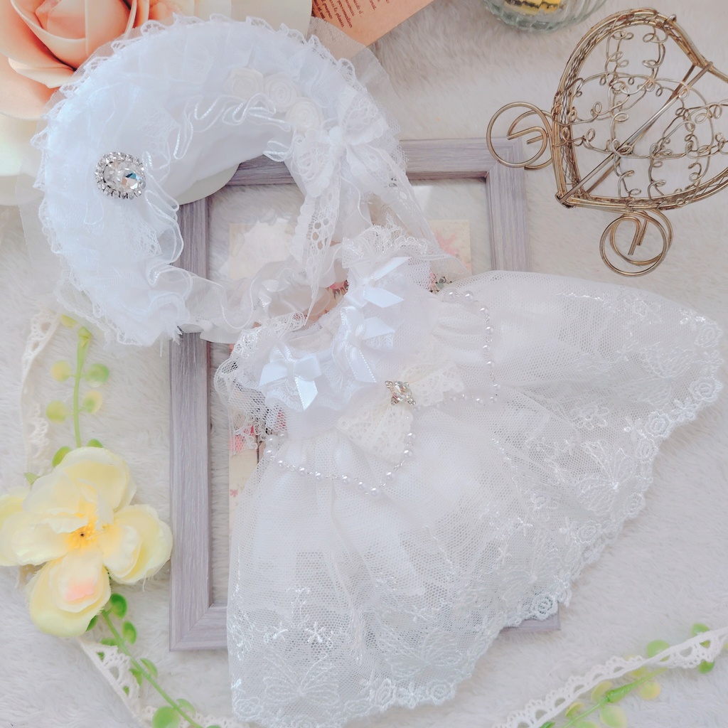 №B06-15 パニエ付き バルーン型ドレス ウェディング ドレス いつぬい ぬい服