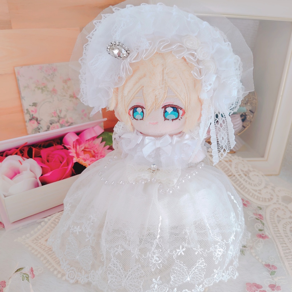 №B06-15 パニエ付き バルーン型ドレス ウェディング ドレス いつぬい ぬい服