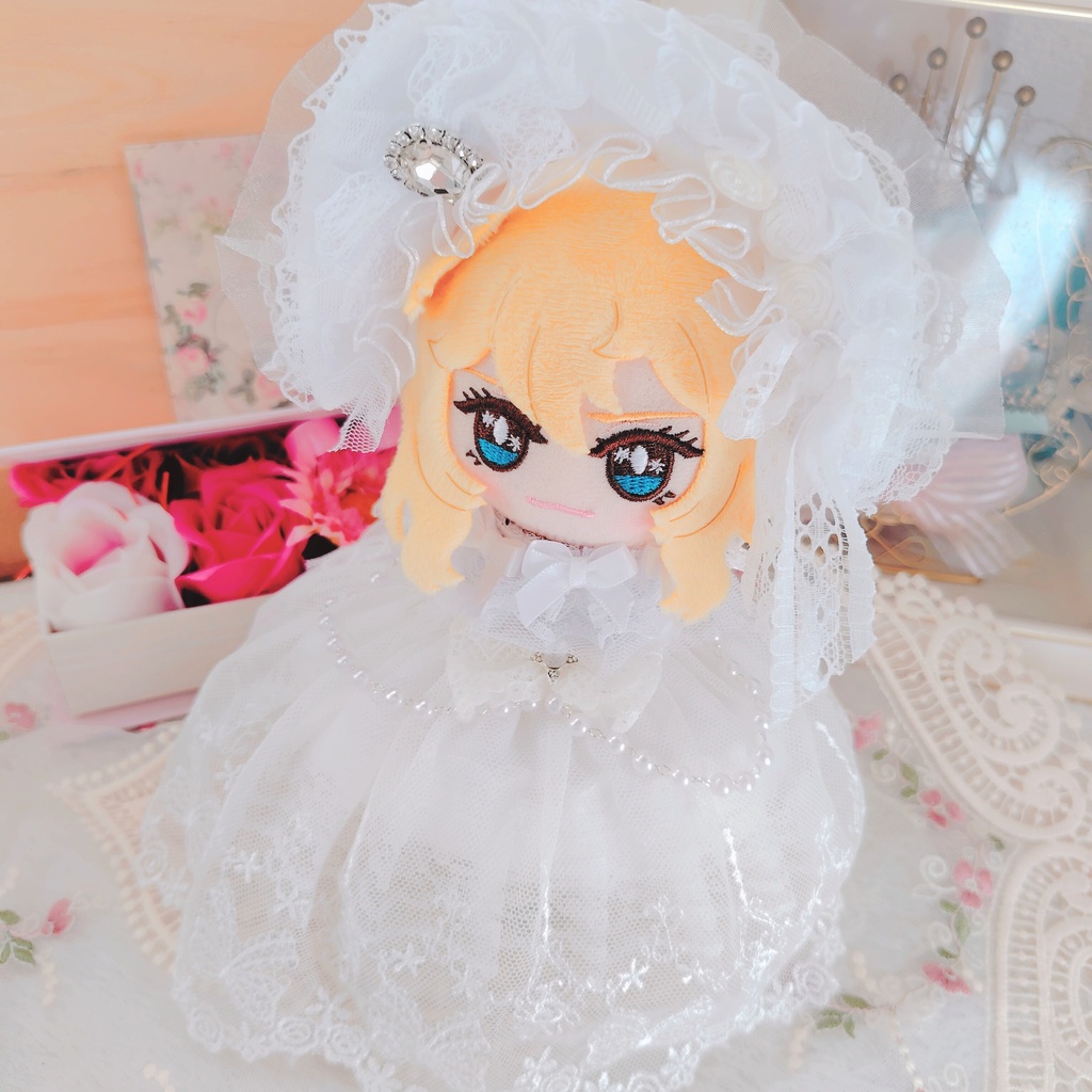 №B06-15 パニエ付き バルーン型ドレス ウェディング ドレス いつぬい ぬい服