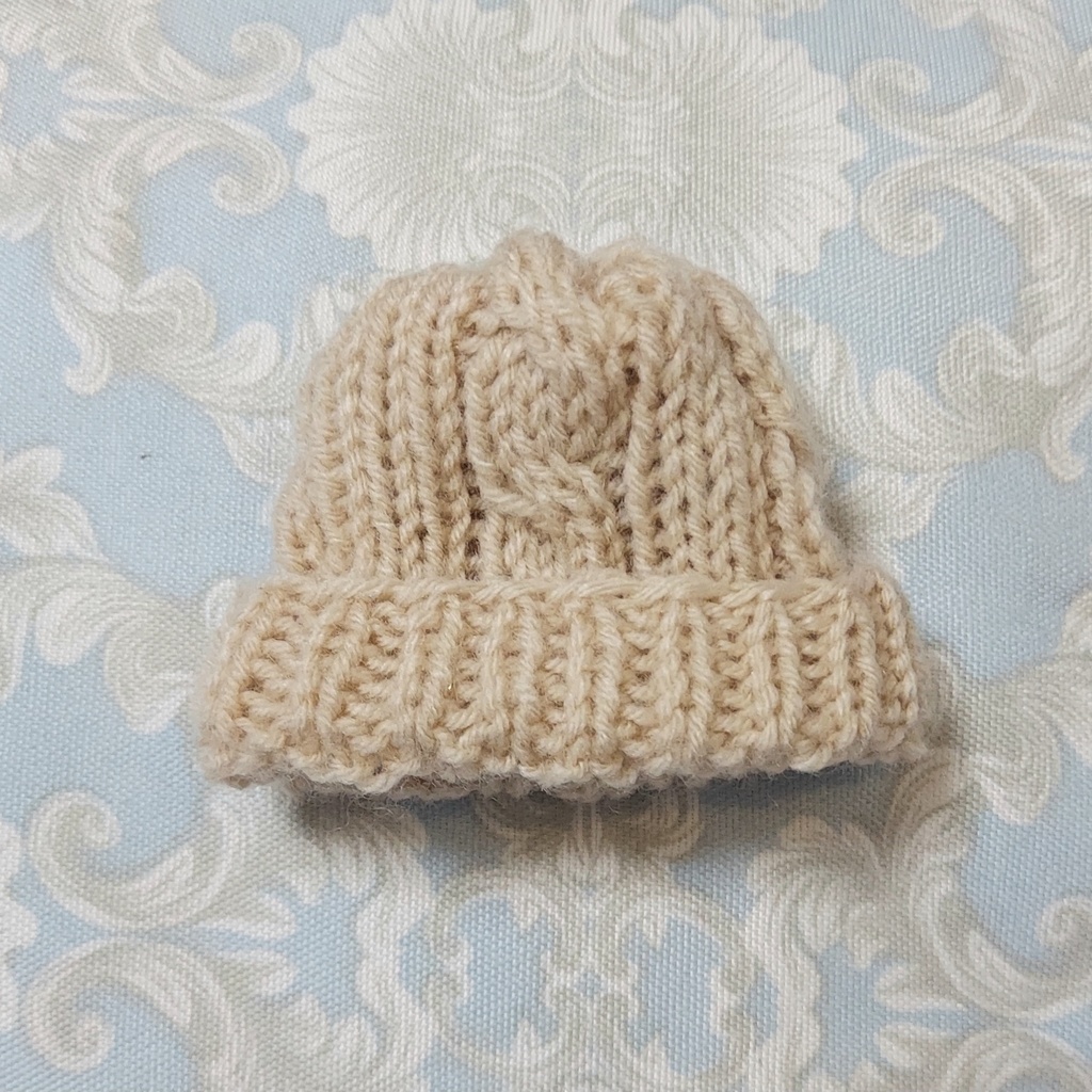 10cmぬい ぬい服 ケープ(ポンチョ)、ニット帽