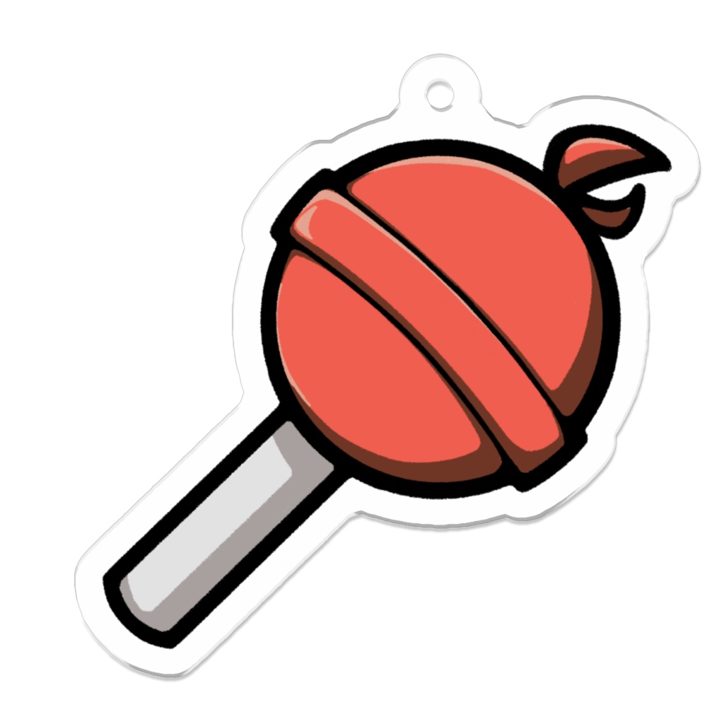 れいべるのアクリルキーホルダー（赤）