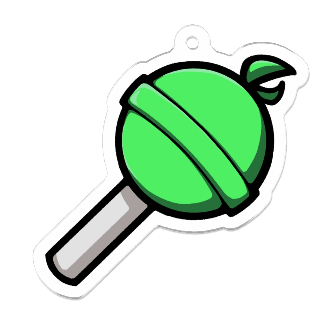 れいべるのアクリルキーホルダー(緑)