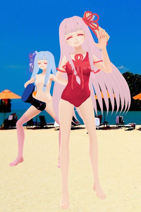 琴葉布ポスター(琴葉姉妹の楽しい夏)