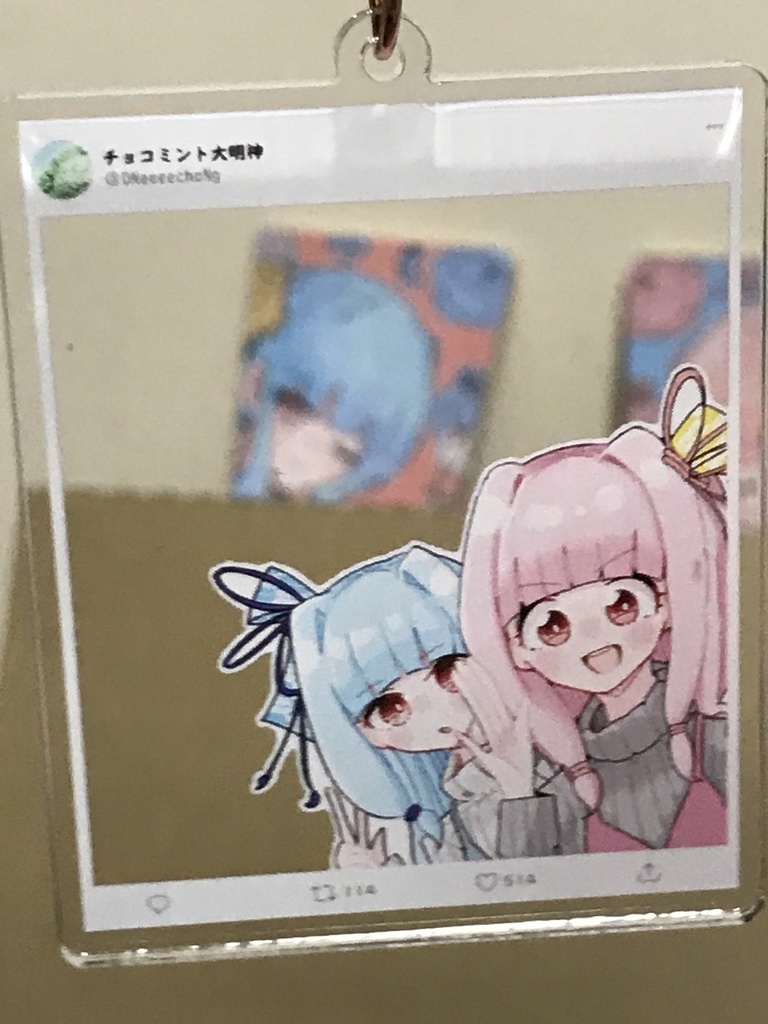 琴葉姉妹のSNS自撮り風アクリルキーホルダー