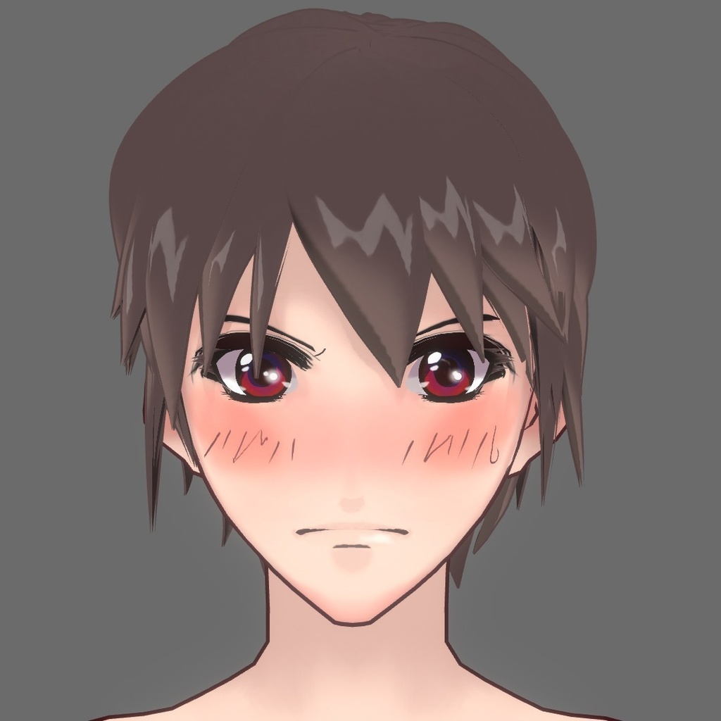 【VRoid Studio用表情差分テスクチャセット。開店祝い粗品として無料ver】