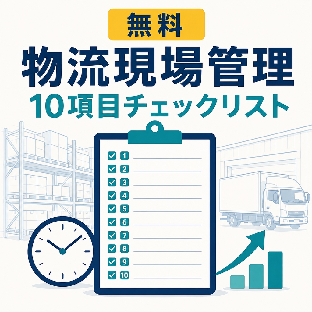 【無料】物流現場管理 10項目チェックリスト|荷待ち・荷役時間の記録と改善