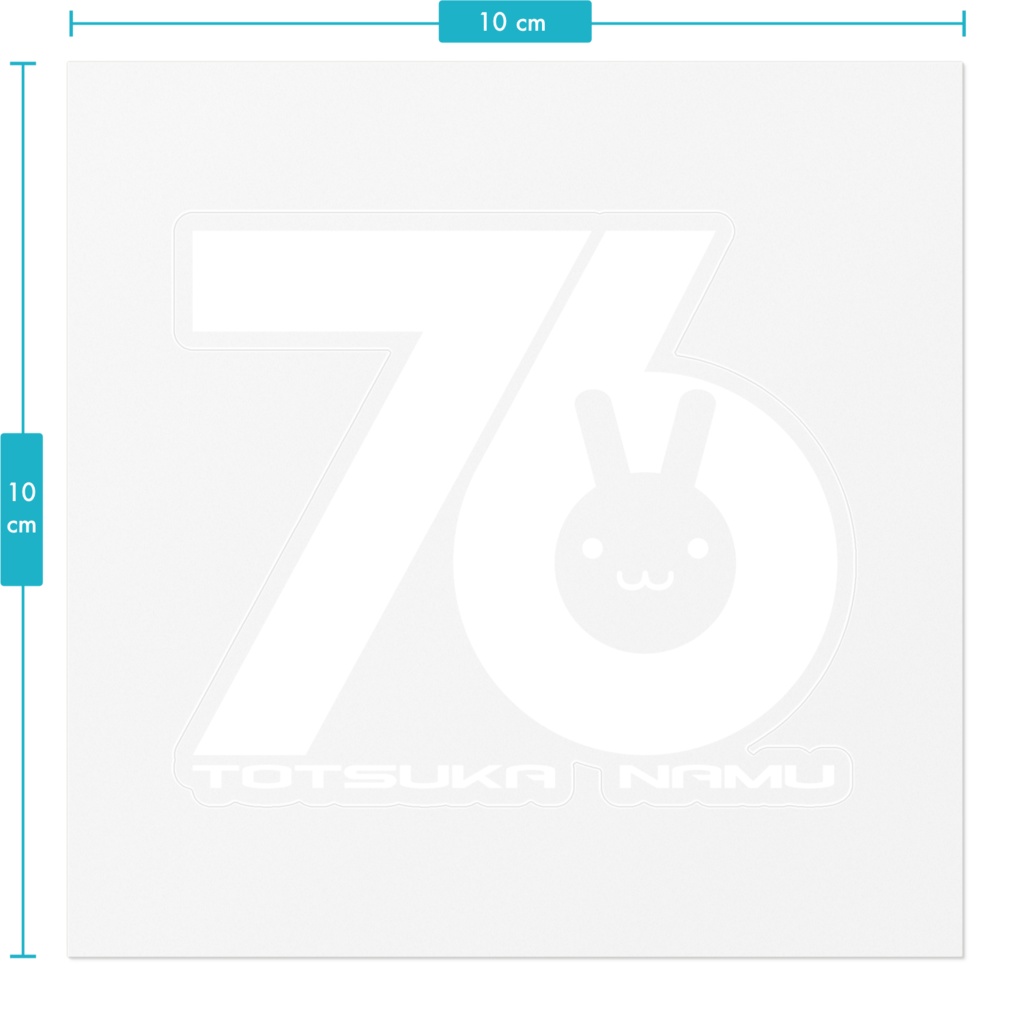 76ロゴステッカー_W