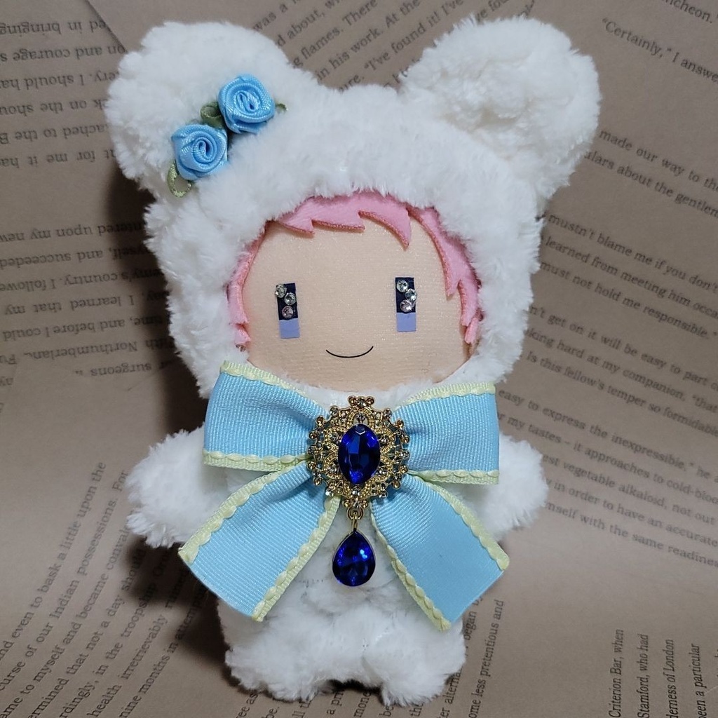 くまさん ルンルンブルー気分🌼*・