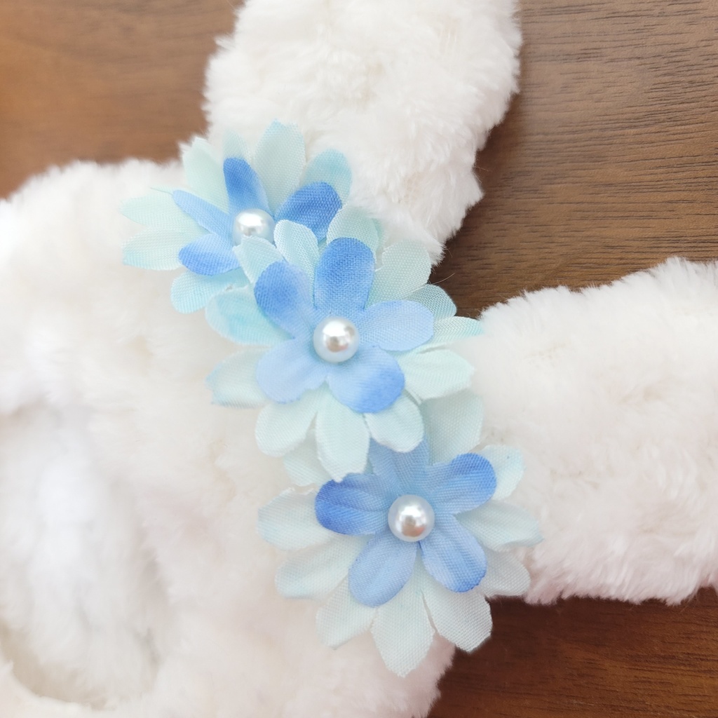 青いお花のうさぎさん🌸