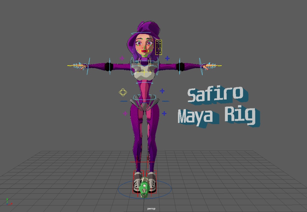 Safiro Rig For Maya 18 Impactframes Booth