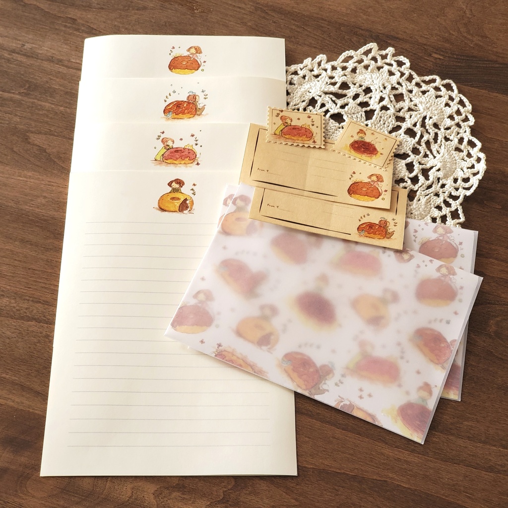 【レターセット】ドーナッツ