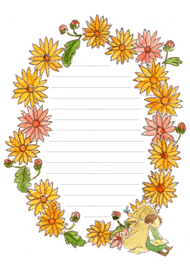 【レターセット】フラワー