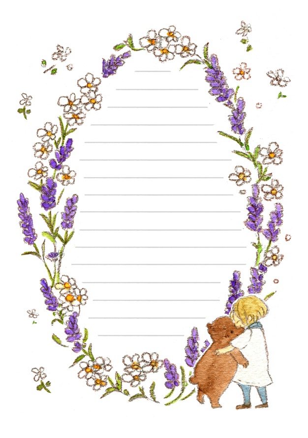 【レターセット】フラワー