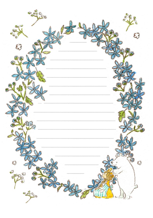 【レターセット】フラワー