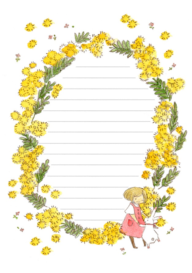 【レターセット】フラワー