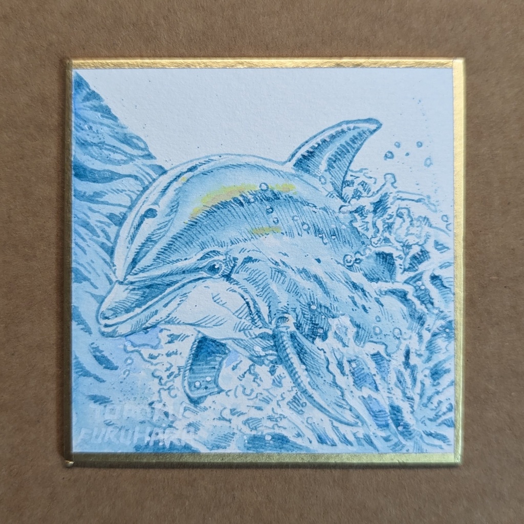 【豆色紙原画】インクで彩る生き物たち