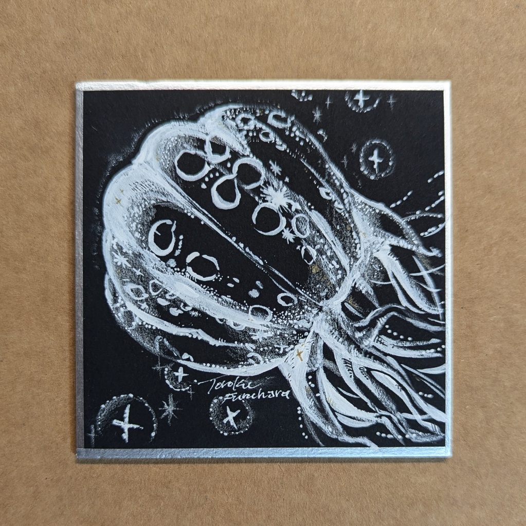 【豆色紙原画】インクで彩る生き物たち