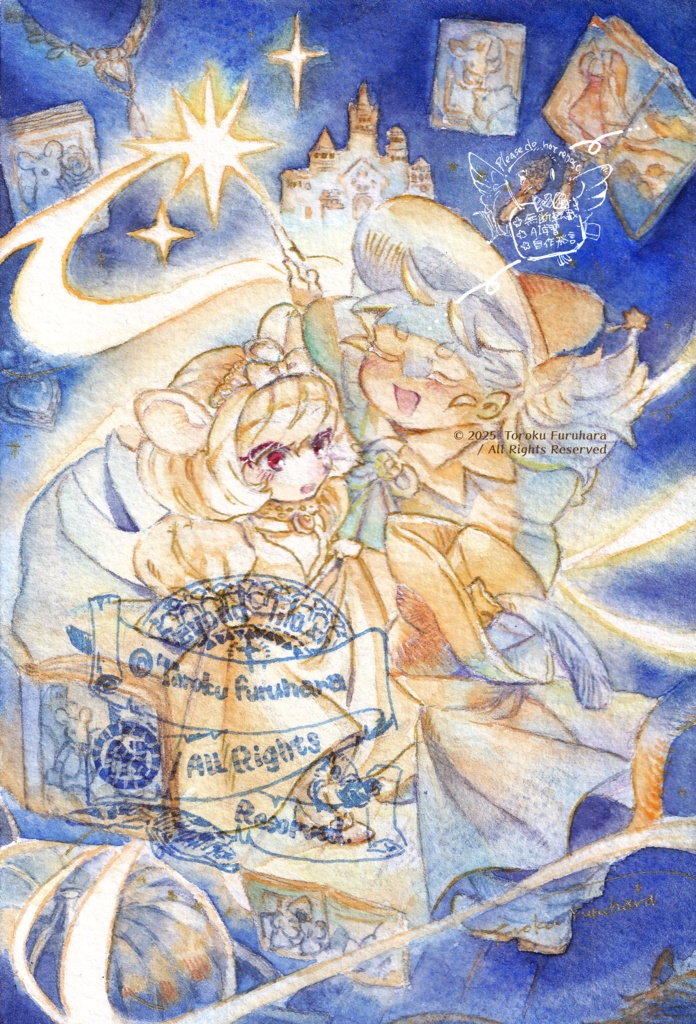 【額装原画】なんにだってなれる【額装込み】