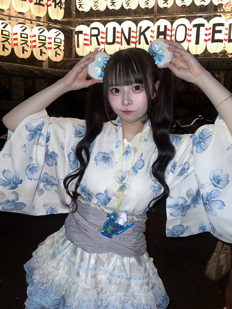 最後の浴衣チェキ‬(՞ .  ̫ . ՞)