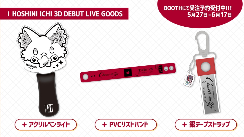 【受注予約】3Dお披露目『Connect with you』-ライブグッズ