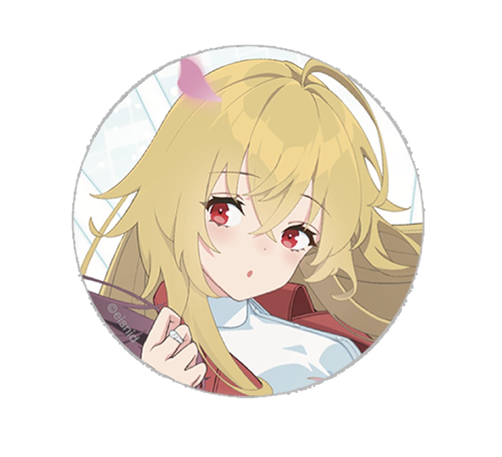缶バッヂ　（アイリス）