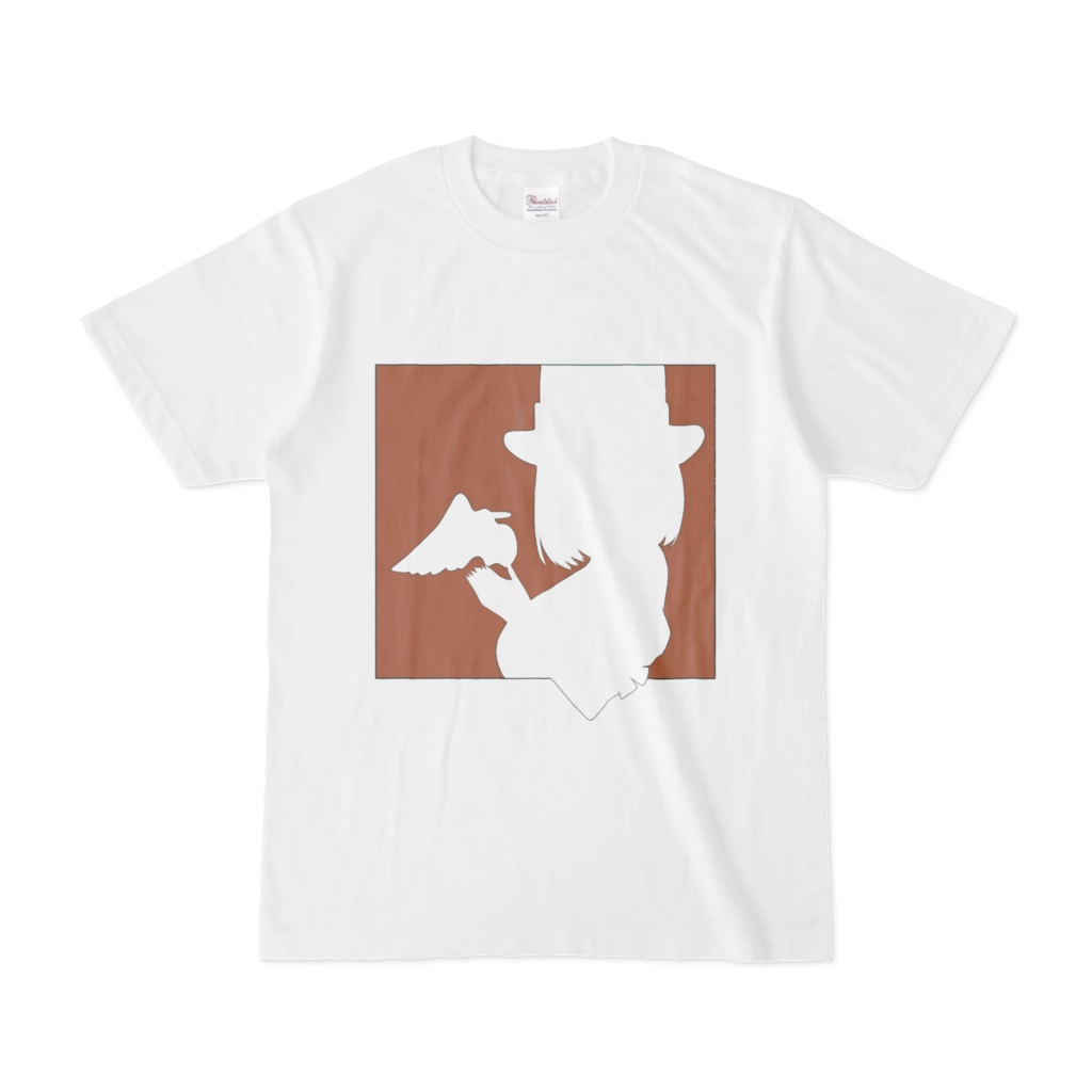 普段づかいできそうなシャルロットのTシャツ　ブラウン