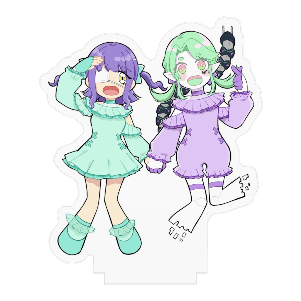 うおんちゅ2周年記念 仲良しアクリルスタンド 70mm