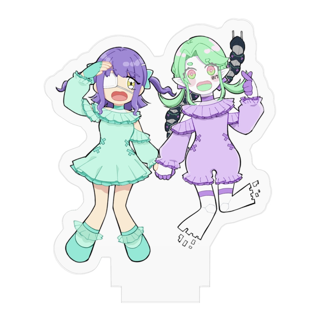 うおんちゅ2周年記念 仲良しアクリルスタンド 50mm