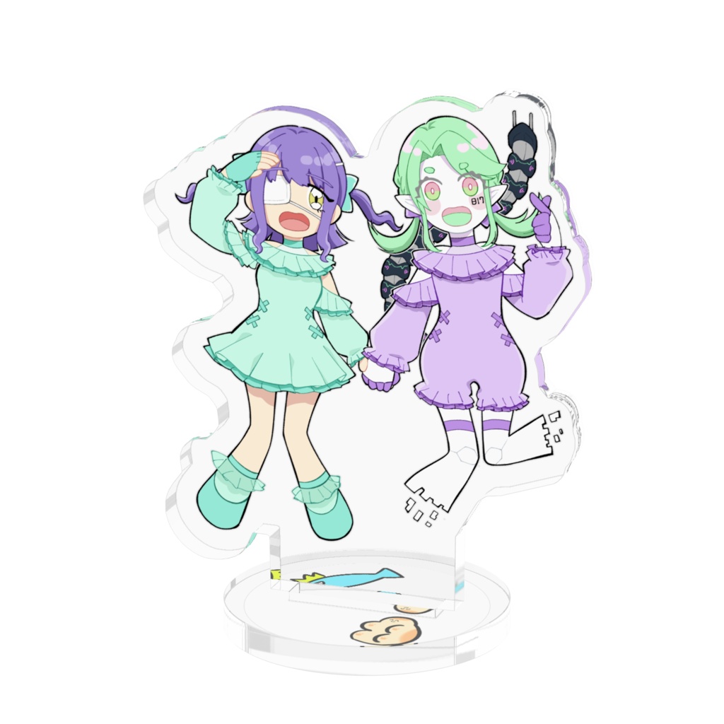 うおんちゅ2周年記念 仲良しアクリルスタンド 50mm