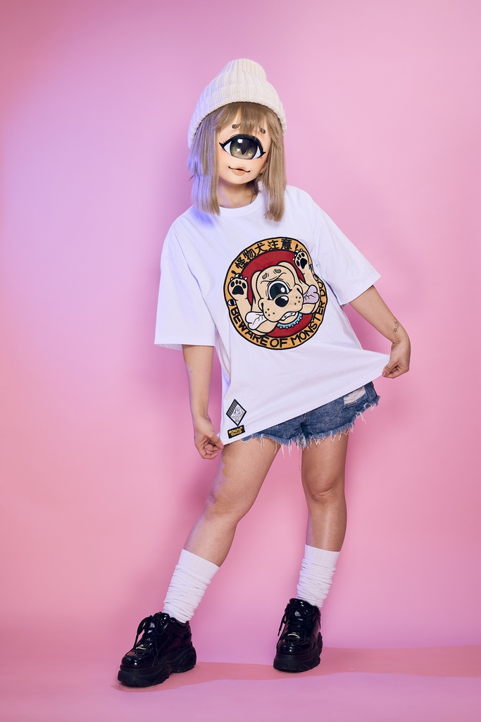 GALFY✖️MonsterParty コラボTシャツ　怪物犬注意！