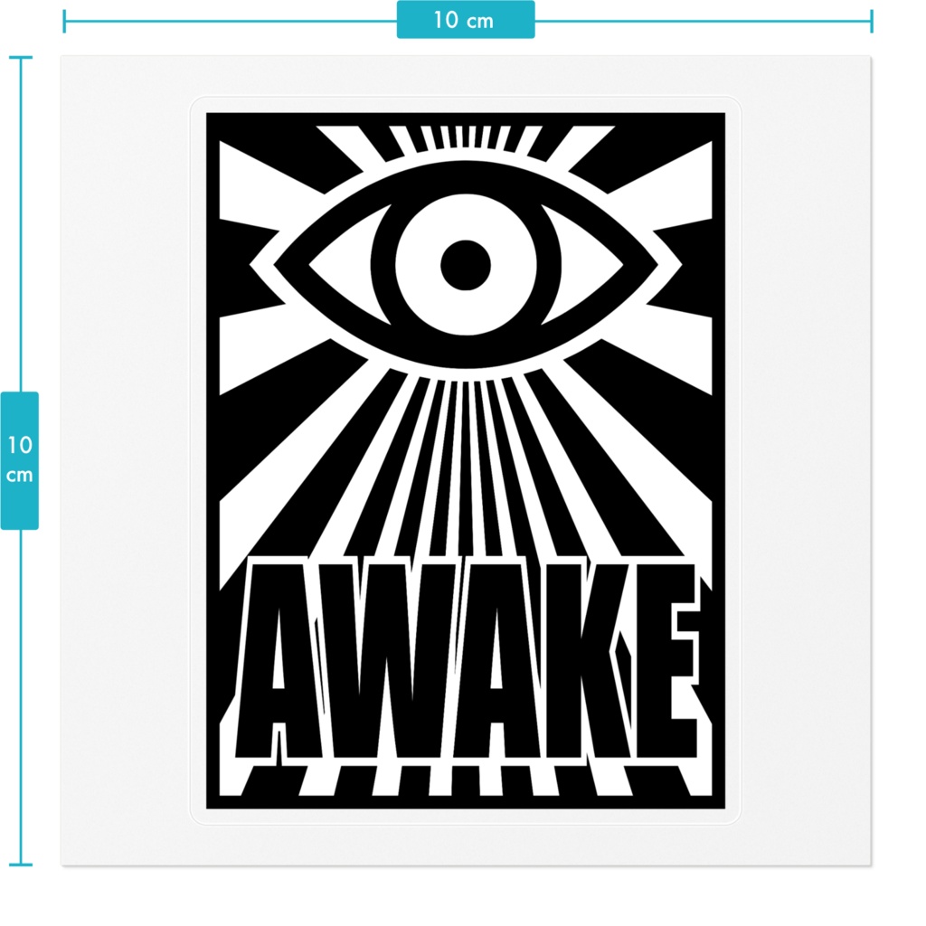 目覚めのステッカー