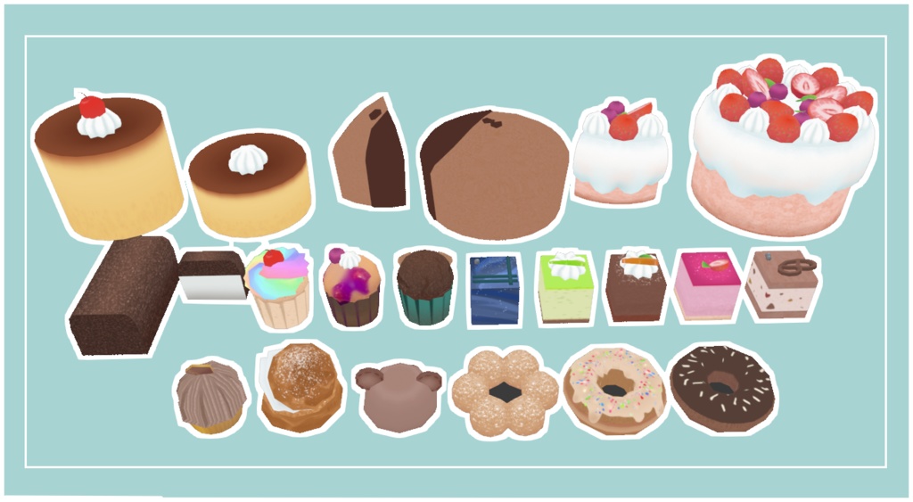 ケーキセット22種