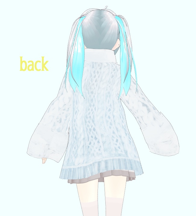 vroidテクスチャ ふわもこセーター+マフラー